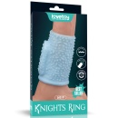 Nakładka na penisa Knights Ring Drip – 9,9 cm, niebieska - 1