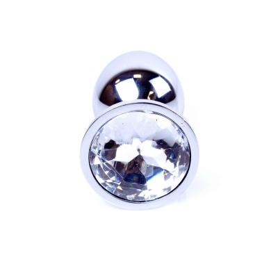 Plug-Jewellery Silver PLUG- Clear - 1 2