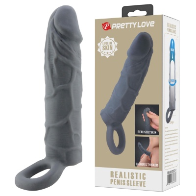 Nakładka na penisa pogrubiająca BI-026227-2 17,5 cm - 1