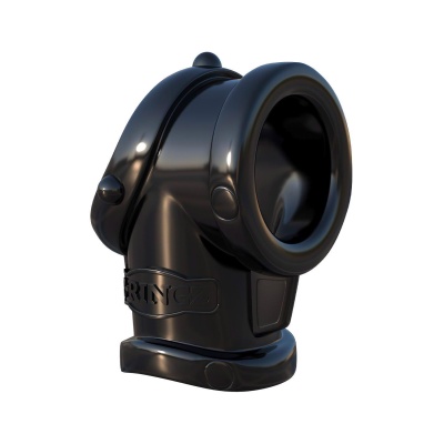 FANTASY C-RINGZ COCK PIPE WITH BALL-STRETCHER BLACK - 1 2