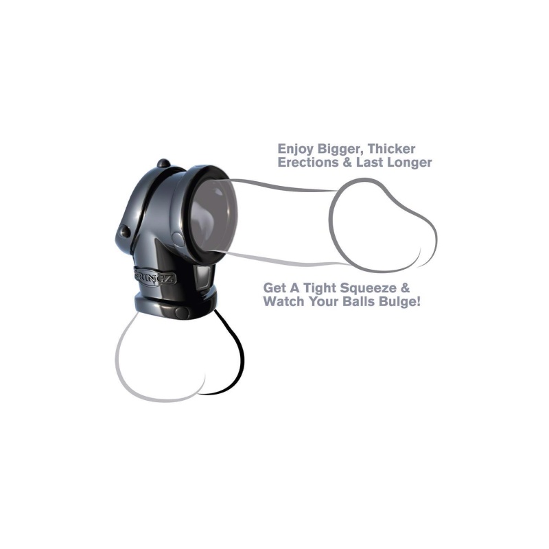 FANTASY C-RINGZ COCK PIPE WITH BALL-STRETCHER BLACK - 3