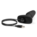 Korek analny Rimming Plug Black – rotacja koralików, wibracja, długość 15 cm, średnica 4 cm - 7
