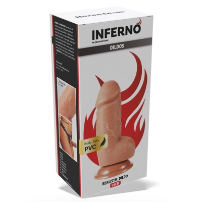 Dildo realistyczne INFERNO 14 cm z przyssawką - 1 2