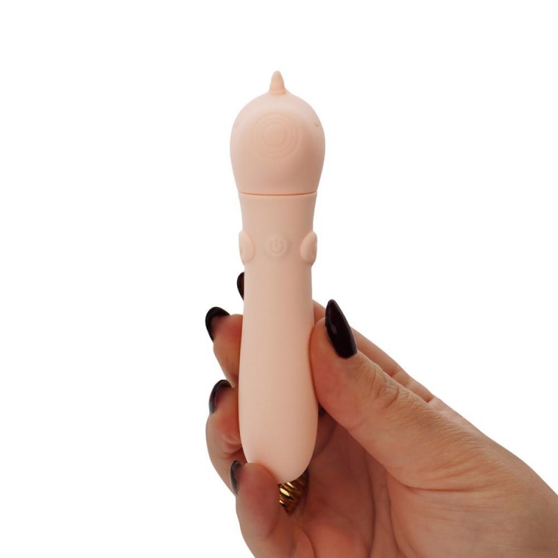 UNIHORN USB Heart Throb – mini wibrator jednorożec z 10 programami wibracji i ładowaniem USB, 14,3 cm - 4