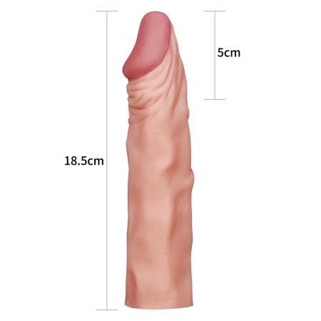 Przedłużka penisa Pleasure X Tender Add 2 (19 cm) z 30% zwiększeniem obwodu - 3