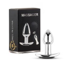 Metal Butt Plug S Vibrator USB - Remote Control - 1