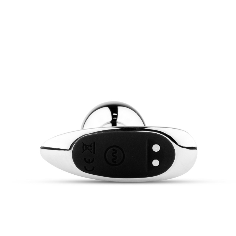 Metal Butt Plug S Vibrator USB - Remote Control - 5