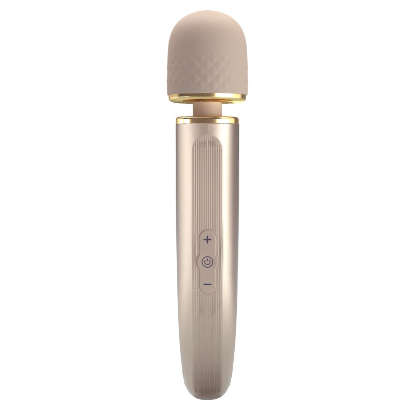 Masażer Interesting Massager Gold - 7 trybów wibracji (21 cm) - 2