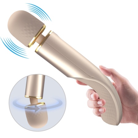 Masażer Interesting Massager Gold - 7 trybów wibracji (21 cm) - 7