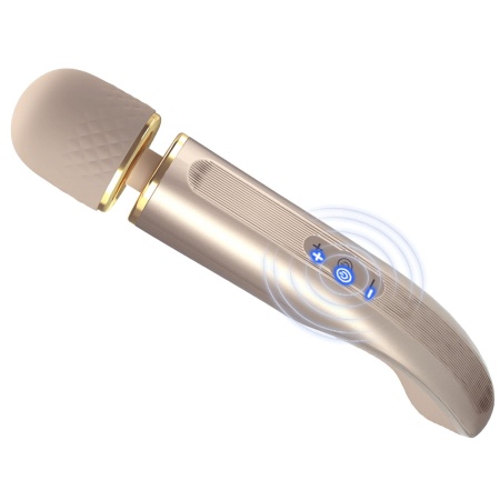 Masażer Interesting Massager Gold - 7 trybów wibracji (21 cm) - 8