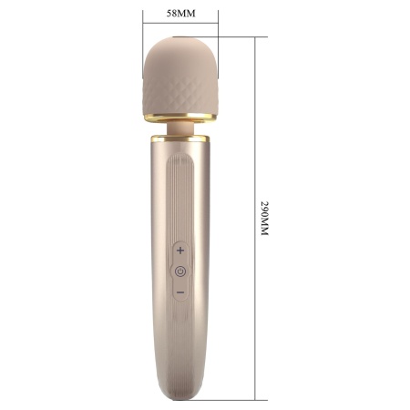 Masażer Interesting Massager Gold - 7 trybów wibracji (21 cm) - 10