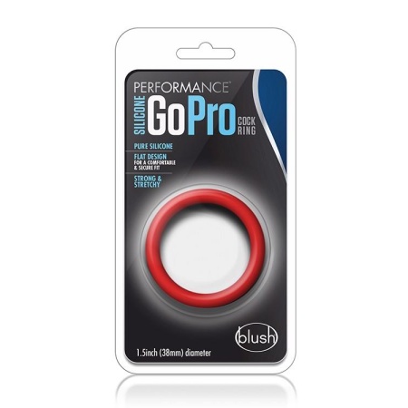 Pierścień erekeyjny Go Pro - płaski silikon, średnica wewnętrzna 3,8 cm, szerokość 1,3 cm - 1