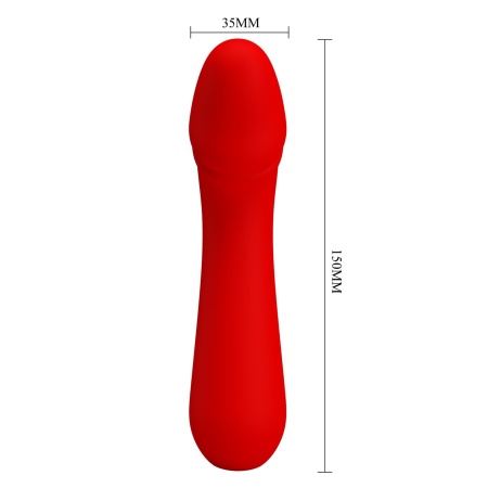 Wibrator Cetus Red do punktu G - 12 funkcji wibracji, pamięć, 15 cm - 10