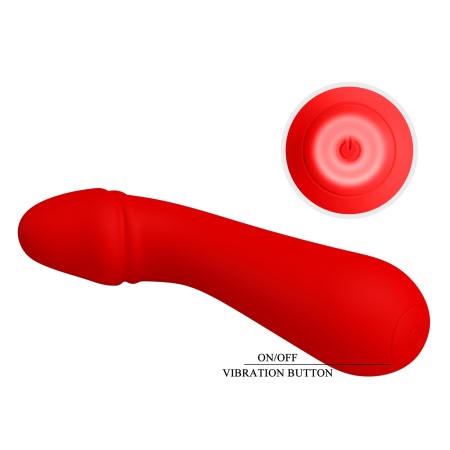 Wibrator Cetus Red do punktu G - 12 funkcji wibracji, pamięć, 15 cm - 11