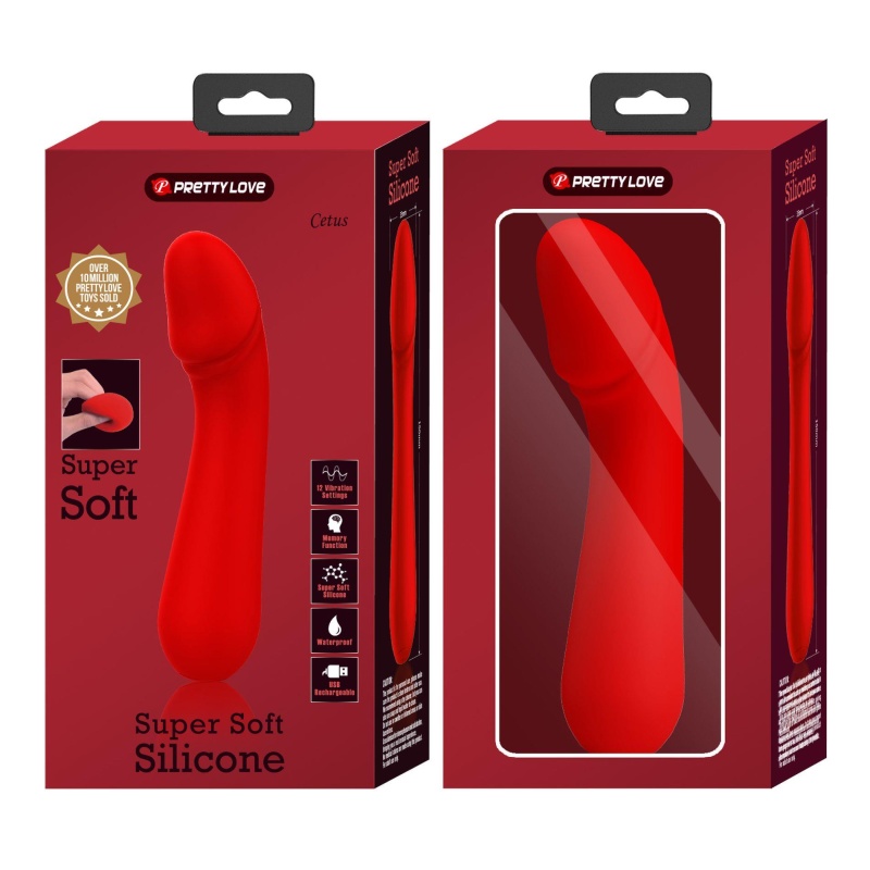 Wibrator Cetus Red do punktu G - 12 funkcji wibracji, pamięć, 15 cm - 13