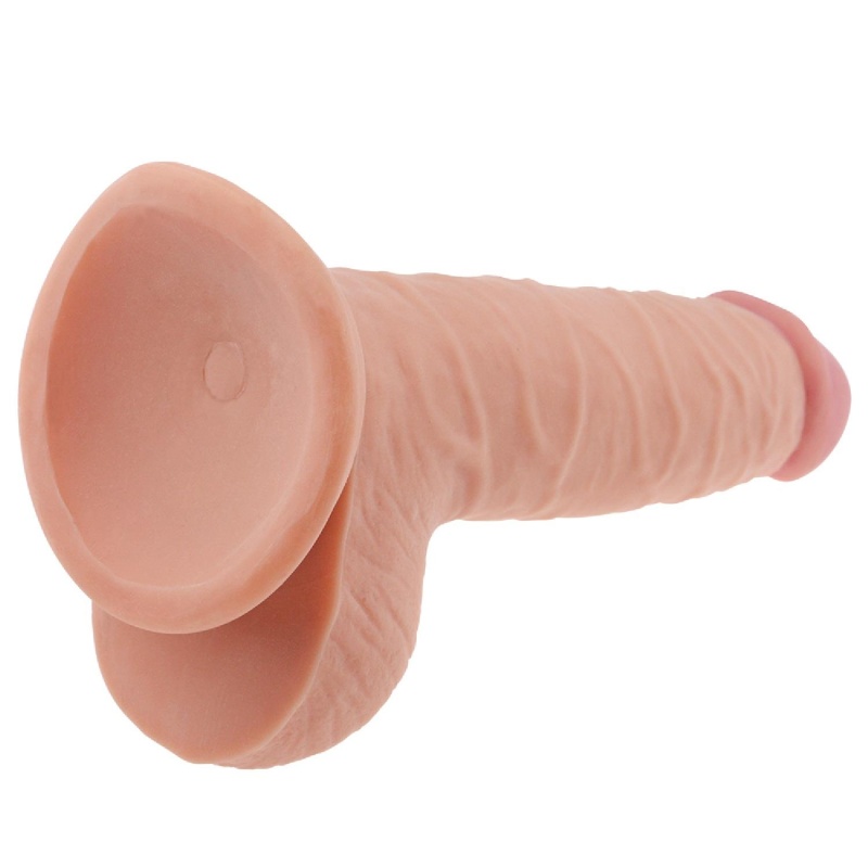 Dildo The Ultra Soft Dude 19cm Jasnobrązowe - 4