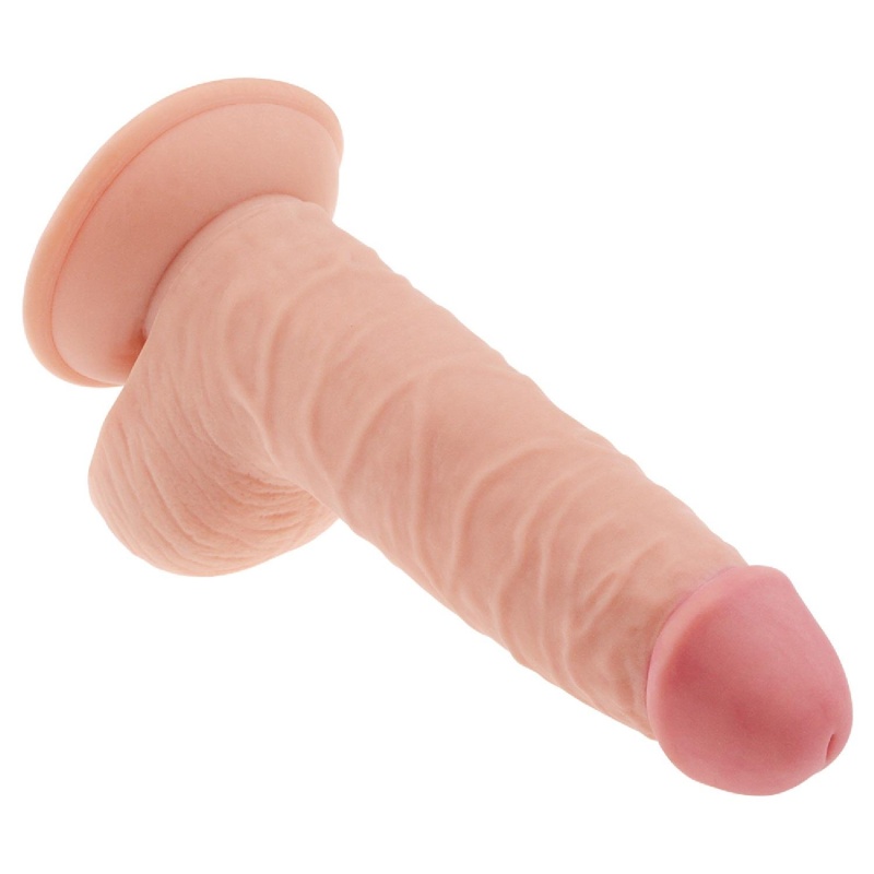 Dildo The Ultra Soft Dude 19cm Jasnobrązowe - 5