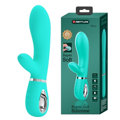Wibrator Thomas – podwójna stymulacja punktu G i łechtaczki, 7 trybów wibracji, 20 cm - 1 2