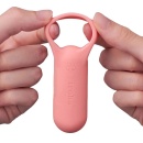 Wibrator wielofunkcyjny SVR+ z elastycznym pierścieniem silikonowym 9,7 cm, Coral Pink - 5