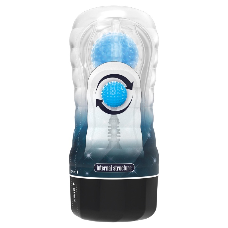Masturbator Planet 18 cm z toczącą się kulką - 4