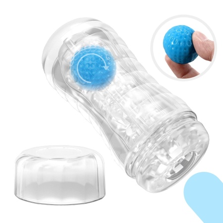 Masturbator Planet 18 cm z toczącą się kulką - 9