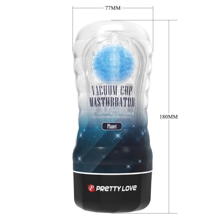 Masturbator Planet 18 cm z toczącą się kulką - 13