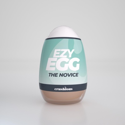 Masturbator Ezy Egg The Novice – Jajko z TPE i ABS, 8,7 cm - 1