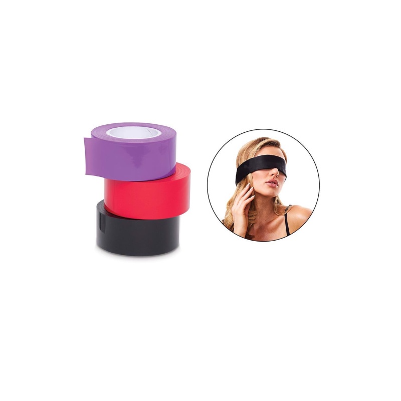 WHIPSMART 150 FT BONDAGE TAPE WITH SILKY BLINDFOLD - 2