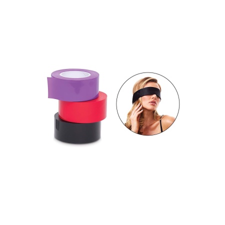 WHIPSMART 150 FT BONDAGE TAPE WITH SILKY BLINDFOLD - 2