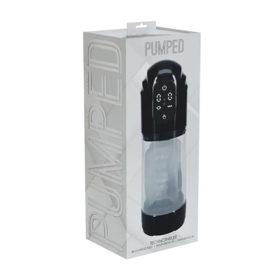 TechnoThrust - Automatic Waterproof Masturbator Pump - Black - 1 2