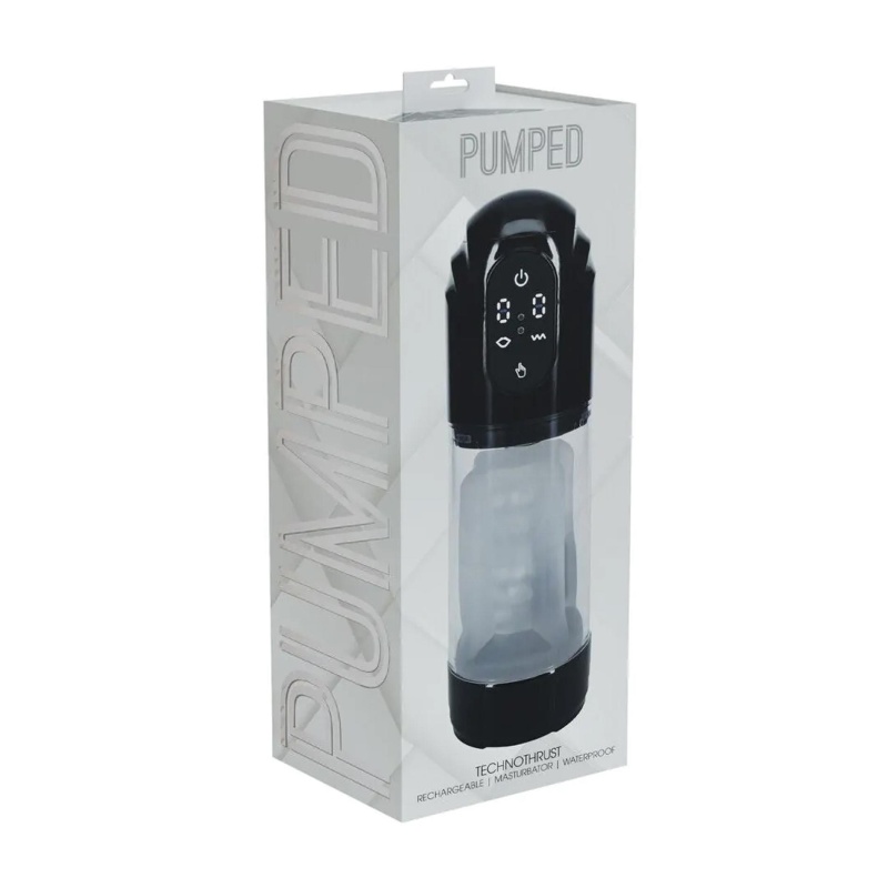 TechnoThrust - Automatic Waterproof Masturbator Pump - Black - 2