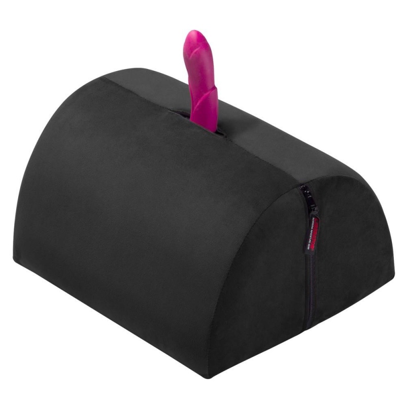 Poduszka erotyczna BonBon Black – półokrągły uchwyt na wibrator i dildo, 63,5 cm - 3
