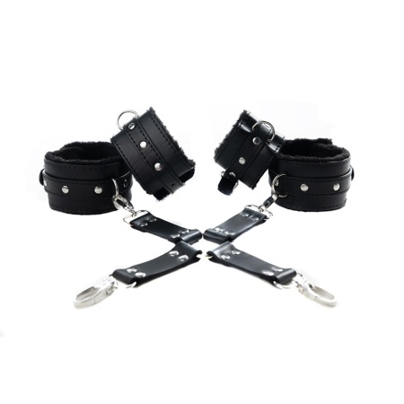 Black hogtie with comfy wrist and ankle cuffs - 3