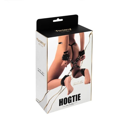 Black hogtie with comfy wrist and ankle cuffs - 6