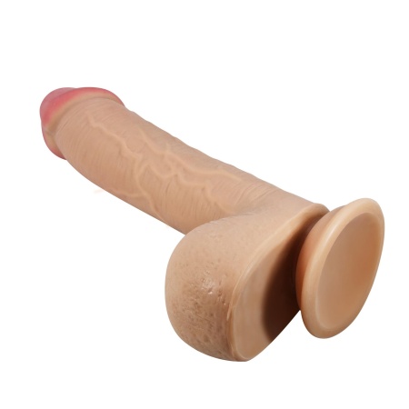 Dildo Sliding Skin 9,2'' z przesuwaną skórą i przyssawką (23,4 cm) - 6