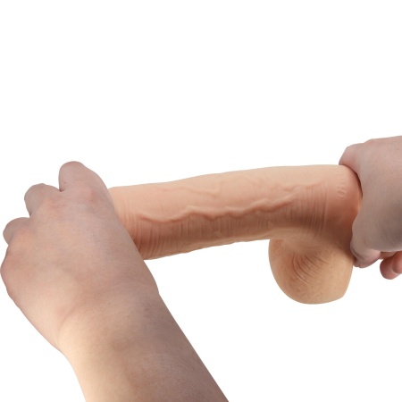 Dildo Sliding Skin 9,2'' z przesuwaną skórą i przyssawką (23,4 cm) - 9