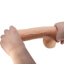 Dildo Sliding Skin 9,2'' z przesuwaną skórą i przyssawką (23,4 cm) - 9
