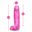 Dildo Realistyczne B Yours Plus Big N' Bulky z Przyssawką i Jądrami, 26,7 cm - 5