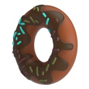 Silikonowy pierścień erekcyjny Choco Super Donut w kształcie pączka, 9 cm średnicy - 3