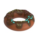 Silikonowy pierścień erekcyjny Choco Super Donut w kształcie pączka, 9 cm średnicy - 4