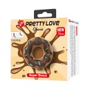 Silikonowy pierścień erekcyjny Choco Super Donut w kształcie pączka, 9 cm średnicy - 7