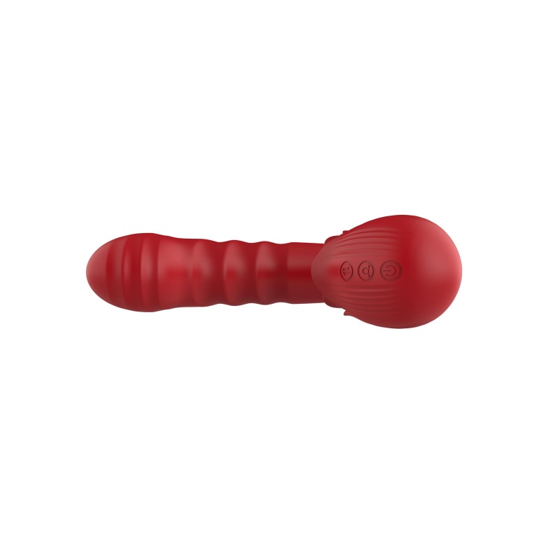 Rose Thrusting Vibrator - podwójna stymulacja, ruch posuwisty i języczek wymiary: brak danych producenta - 3