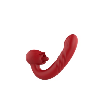 Rose Thrusting Vibrator - podwójna stymulacja, ruch posuwisty i języczek - 11