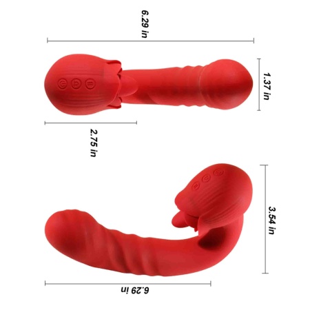 Rose Thrusting Vibrator - 17