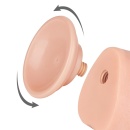 Dildo Sliding Skin Dual Layer 24 cm Różowy - 7