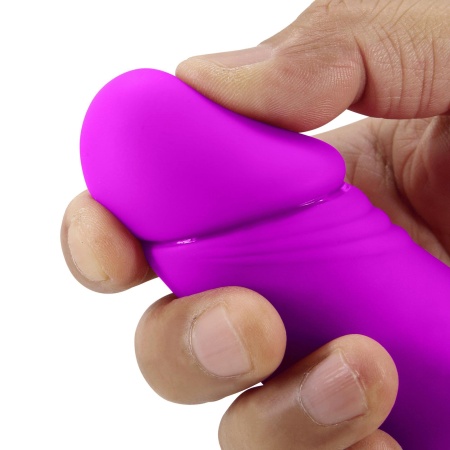 Dildo strap-on bez uprzęży Zanini z wibracjami i pulsowaniem, 20 cm - 7