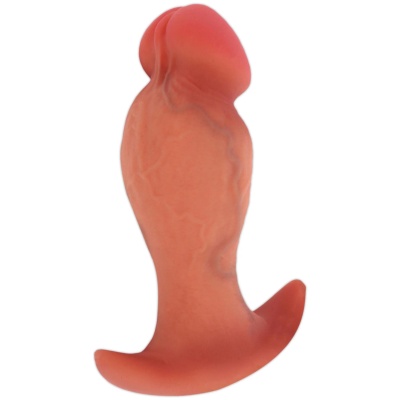 Korek analny Realistic 16 cm z silikonu medycznego i ze stabilną podstawą - 1