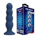 Analplug Metal & Liquid Silicone z 4 kulkami ze stali nierdzewnej - długość 16,5 cm - 1