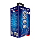 Analplug Metal & Liquid Silicone z 4 kulkami ze stali nierdzewnej - długość 16,5 cm - 7