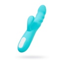 Wibrator króliczek obrotowy MERRY-SWI z rotacją 360° i stymulatorem łechtaczki, silikon medyczny, 20,7 cm - 1
